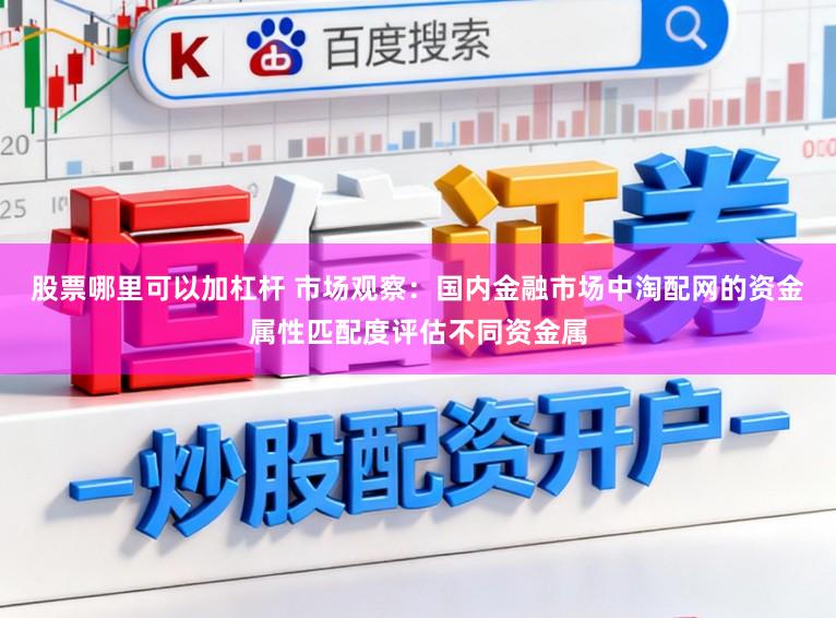 股票哪里可以加杠杆 市场观察：国内金融市场中淘配网的资金属性匹配度评估不同资金属